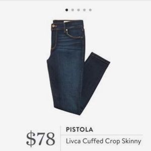 Pistola Livca cuffed crop skinny jean Size 31